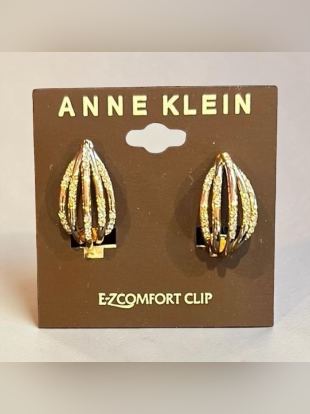 Anne Klein Gold-Tone Clip Earrings